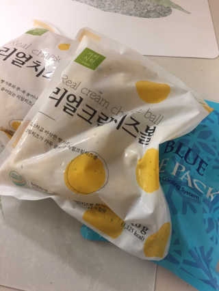 가치식탁 리얼치즈스틱, 리얼크림치즈볼 — 5점을 준 리뷰어가 2020년 8월 올린 사용 사진