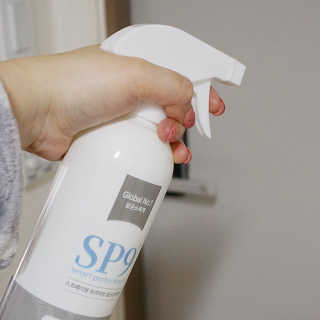 SP9 스프레이형 프리미엄 살균소독제 500ml+100ml — 5점을 준 리뷰어가 2020년 11월 올린 사용 사진