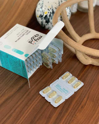 JW중외제약 마이코드 알티지 오메가3 1000 mg — 5점을 준 리뷰어가 2020년 9월 올린 사용 사진
