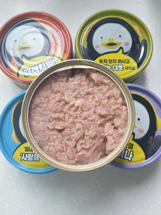 동원참치 펭수참치 — 5점을 준 리뷰어가 2020년 7월 올린 사용 사진
