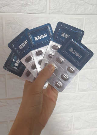 조은약초 꿀잠큐어 제주 감태추출물 감태정 600mg — 5점을 준 리뷰어가 2020년 4월 올린 사용 사진