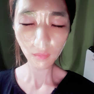 한미려 프리미엄 하이드로겔 마스크 — 5점을 준 리뷰어가 2020년 7월 올린 사용 사진