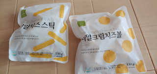 가치식탁 리얼치즈스틱, 리얼크림치즈볼 — 5점을 준 리뷰어가 2020년 11월 올린 사용 사진