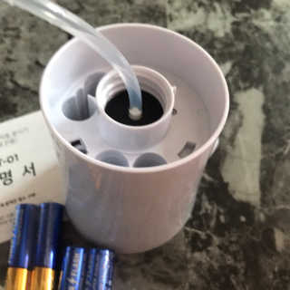 안도 굿티스 자동손소독기+리필액+극세사천 포함 — 5점을 준 리뷰어가 2020년 9월 올린 사용 사진
