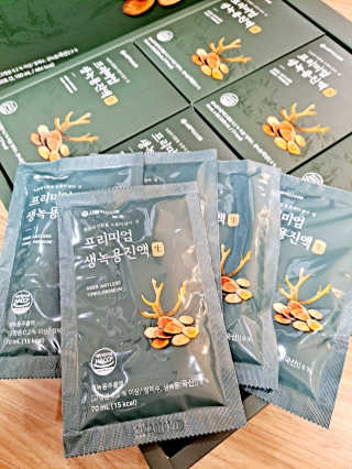 서울약사신협 약사신협_생녹용 진액_70ml x 30포 — 5점을 준 리뷰어가 2020년 9월 올린 사용 사진