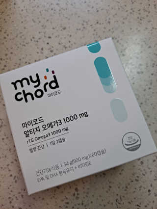 JW중외제약 마이코드 알티지 오메가3 1000 mg — 5점을 준 리뷰어가 2020년 9월 올린 사용 사진