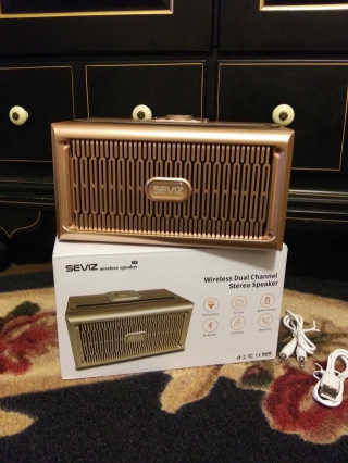 SEVIZ GOLD20W 레트로 블루투스 스피커 — 5점을 준 리뷰어가 2020년 6월 올린 사용 사진