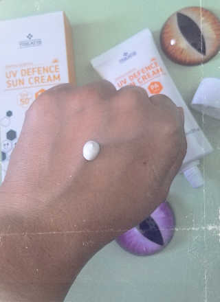 트리티스 US [TREATIS] UV Defence Sun Cream PA+++ / SPF50+ — 5점을 준 리뷰어가 2020년 10월 올린 사용 사진