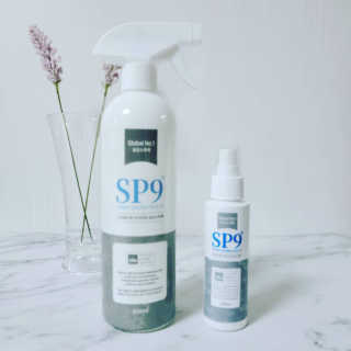 SP9 스프레이형 프리미엄 살균소독제 500ml+100ml — 5점을 준 리뷰어가 2020년 12월 올린 사용 사진