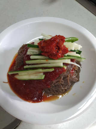 [해주냉면] 신천맛집 매운 비빔냉면 2인분 + 무절임 — 5점을 준 리뷰어가 2020년 5월 올린 사용 사진