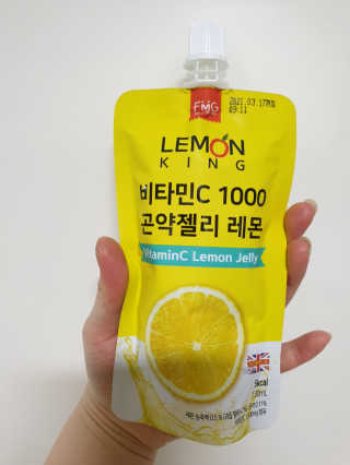 푸드마스터그룹 레몬킹 비타민C1000 곤약젤리 2종 — 5점을 준 리뷰어가 2020년 4월 올린 사용 사진