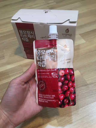 자연에온 몽모랑시 타트체리 착즙 100mL 10개입 2BOX — 5점을 준 리뷰어가 2020년 10월 올린 사용 사진