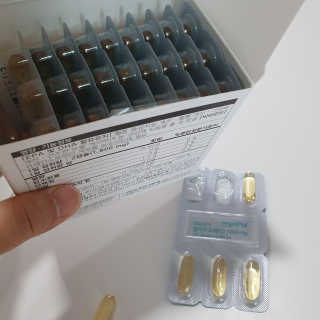 JW중외제약 마이코드 알티지 오메가3 1000 mg — 5점을 준 리뷰어가 2020년 10월 올린 사용 사진