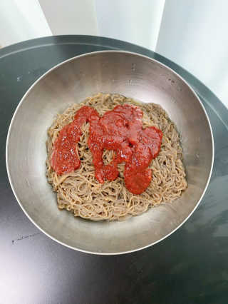 [해주냉면] 신천맛집 매운 비빔냉면 2인분 + 무절임 — 5점을 준 리뷰어가 2020년 5월 올린 사용 사진