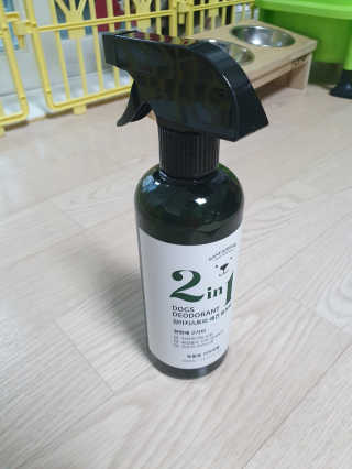 강아지스토리 2in1 강아지 애견 탈취제 400ml — 5점을 준 리뷰어가 2020년 5월 올린 사용 사진