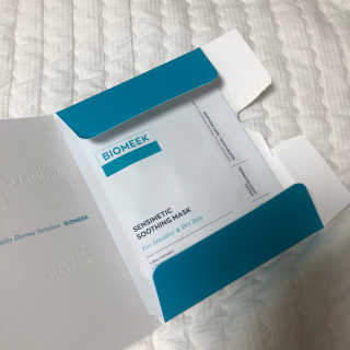 바이오믹 BIOMEEK SENSIMETIC SOOTHING MASK.S — 4점을 준 리뷰어가 2020년 7월 올린 사용 사진