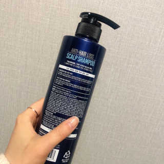 다슈코리아 다슈 데일리 단백질 한방 두피 골드 샴푸 500ml — 5점을 준 리뷰어가 2020년 12월 올린 사용 사진