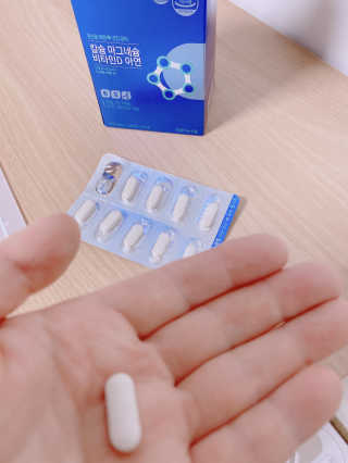 건강한약속 바른 바른 칼슘마그네슘비타민D아연 — 5점을 준 리뷰어가 2020년 5월 올린 사용 사진