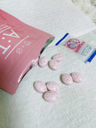 입 냄새 완화에 도움을 주는 에티켓 캔디 복숭아맛 앳캔디 — 3.5점을 준 리뷰어가 2020년 12월 올린 사용 사진