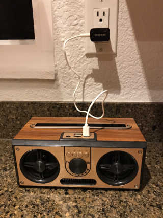 SEVIZ RETRO20W 레트로 블루투스 스피커 — 3점을 준 리뷰어가 2020년 6월 올린 사용 사진