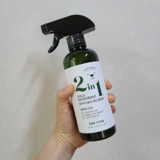 강아지스토리 2in1 강아지 애견 탈취제 400ml — 5점을 준 리뷰어가 2020년 5월 올린 사용 사진