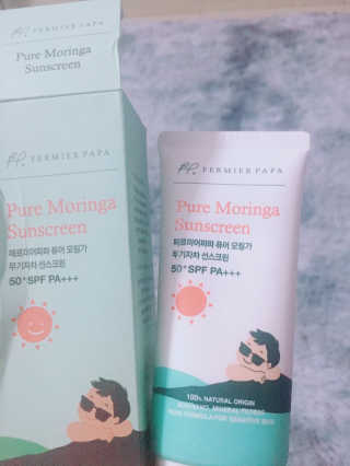 fermierpapa 모 링가 무기질 차 에센스 자외선 차단제 SPF50 + PA +++ 50g — 4.5점을 준 리뷰어가 2020년 12월 올린 사용 사진