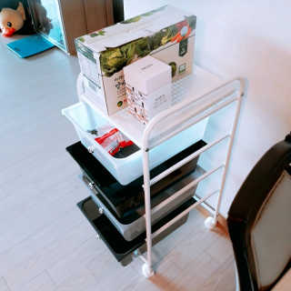 바네스데코 DIY 다용도 이동식 4단 수납 트롤리 서랍장 — 5점을 준 리뷰어가 2020년 7월 올린 사용 사진