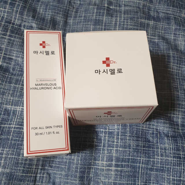 닥터마시멜로 마블러스 히알루론산 + 인텐시브 크림 리뷰 사진