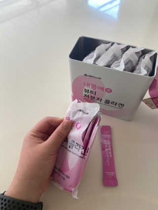서울약사신협_내몸애뷰티저분자콜라겐_2.5g 50포 — 5점을 준 리뷰어가 2020년 4월 올린 사용 사진