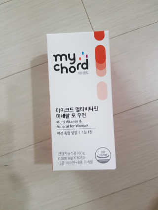 JW중외제약 마이코드 멀티비타민미네랄 포 우먼 — 4점을 준 리뷰어가 2020년 8월 올린 사용 사진