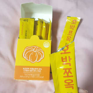 조은약초 국산 늙은 호박즙 호박쪼옥 젤리 20g x 15포 — 5점을 준 리뷰어가 2020년 6월 올린 사용 사진