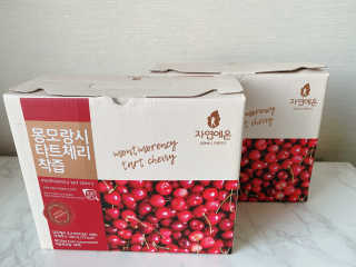 자연에온 몽모랑시 타트체리 착즙 100mL 10개입 2BOX — 5점을 준 리뷰어가 2020년 10월 올린 사용 사진