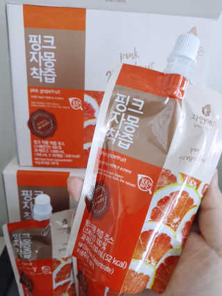 자연에온 핑크 자몽 착즙 100mL 10개입 2BOX — 5점을 준 리뷰어가 2020년 11월 올린 사용 사진