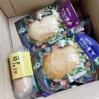 바로 먹는 아침 실온보관 닭가슴살 6종 — 3.5점을 준 리뷰어가 2020년 9월 올린 사용 사진