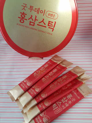 서울약사신협_굿투데이홍삼스틱_10ml x 100포 — 5점을 준 리뷰어가 2020년 7월 올린 사용 사진