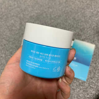 바르는콜라겐 하이온 제주바다보배 슬리핑마스크 100mL — 5점을 준 리뷰어가 2020년 6월 올린 사용 사진