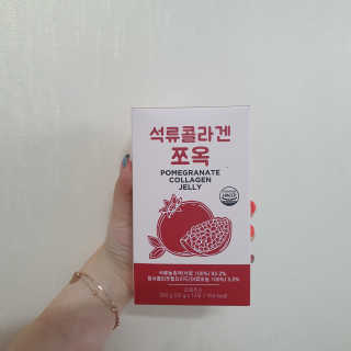 조은약초 석류콜라겐 석류즙 석류쪼옥 젤리 스틱 15포 x 20g — 5점을 준 리뷰어가 2020년 7월 올린 사용 사진