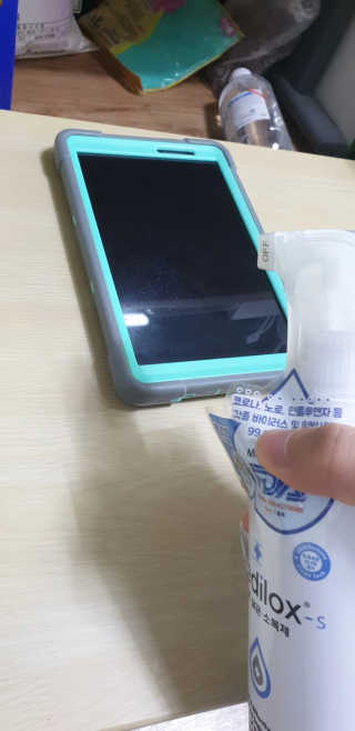 Medilox 메디록스 살균소독제_3종 500ml [택 1] — 4점을 준 리뷰어가 2020년 8월 올린 사용 사진