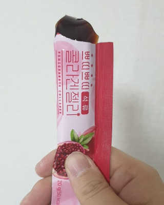 헬스업_쁘띠쁘띠석류콜라겐젤리_20g x 14포 — 2점을 준 리뷰어가 2020년 12월 올린 사용 사진