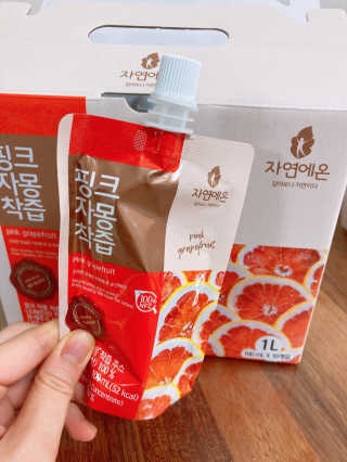 자연에온 핑크 자몽 착즙 100mL 10개입 2BOX — 5점을 준 리뷰어가 2020년 11월 올린 사용 사진