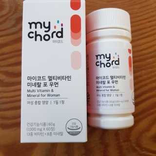 JW중외제약 마이코드 멀티비타민미네랄 포 우먼 — 5점을 준 리뷰어가 2020년 8월 올린 사용 사진