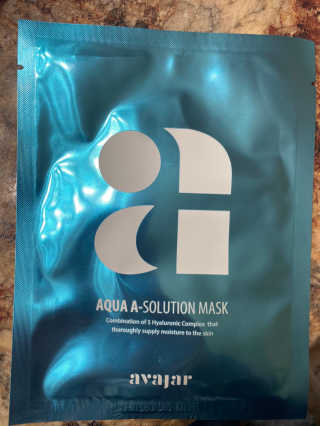Avajar A-Solution 마스크 — 5점을 준 리뷰어가 2020년 12월 올린 사용 사진