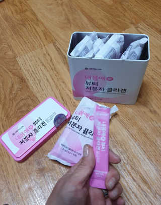 서울약사신협_내몸애뷰티저분자콜라겐_2.5g 50포 — 5점을 준 리뷰어가 2020년 4월 올린 사용 사진