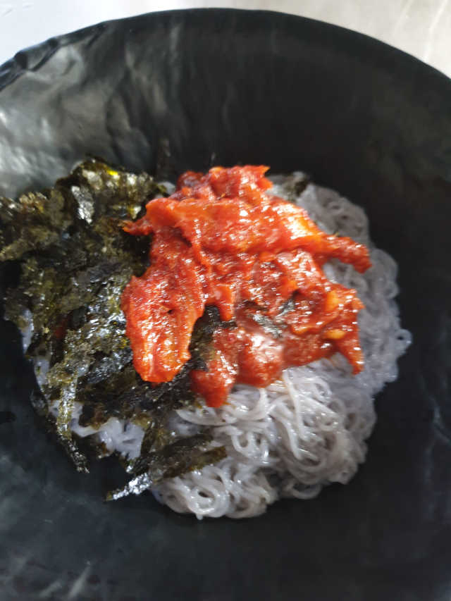 [네이처빌] 우리쌀 흑미비빔냉면,물냉면 총 2종 리뷰 사진
