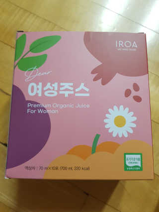 이로아 디어 여성주스_10포 — 5점을 준 리뷰어가 2020년 10월 올린 사용 사진