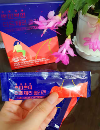 서울약사신협_쁘띠쁘띠타트체리콜라겐_20g x 14포 — 5점을 준 리뷰어가 2020년 11월 올린 사용 사진