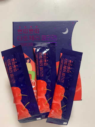 서울약사신협_쁘띠쁘띠타트체리콜라겐_20g x 14포 — 5점을 준 리뷰어가 2020년 11월 올린 사용 사진