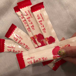 365더건강 에버뷰티 석류콜라겐 젤리 — 5점을 준 리뷰어가 2020년 7월 올린 사용 사진