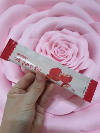 365더건강 에버뷰티 석류콜라겐 젤리 — 4.5점을 준 리뷰어가 2020년 7월 올린 사용 사진