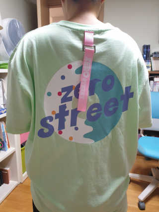 제로스트릿 ZERO STREET - BACK DONUT T-SHIRT 7 COLOR — 4점을 준 리뷰어가 2020년 7월 올린 사용 사진